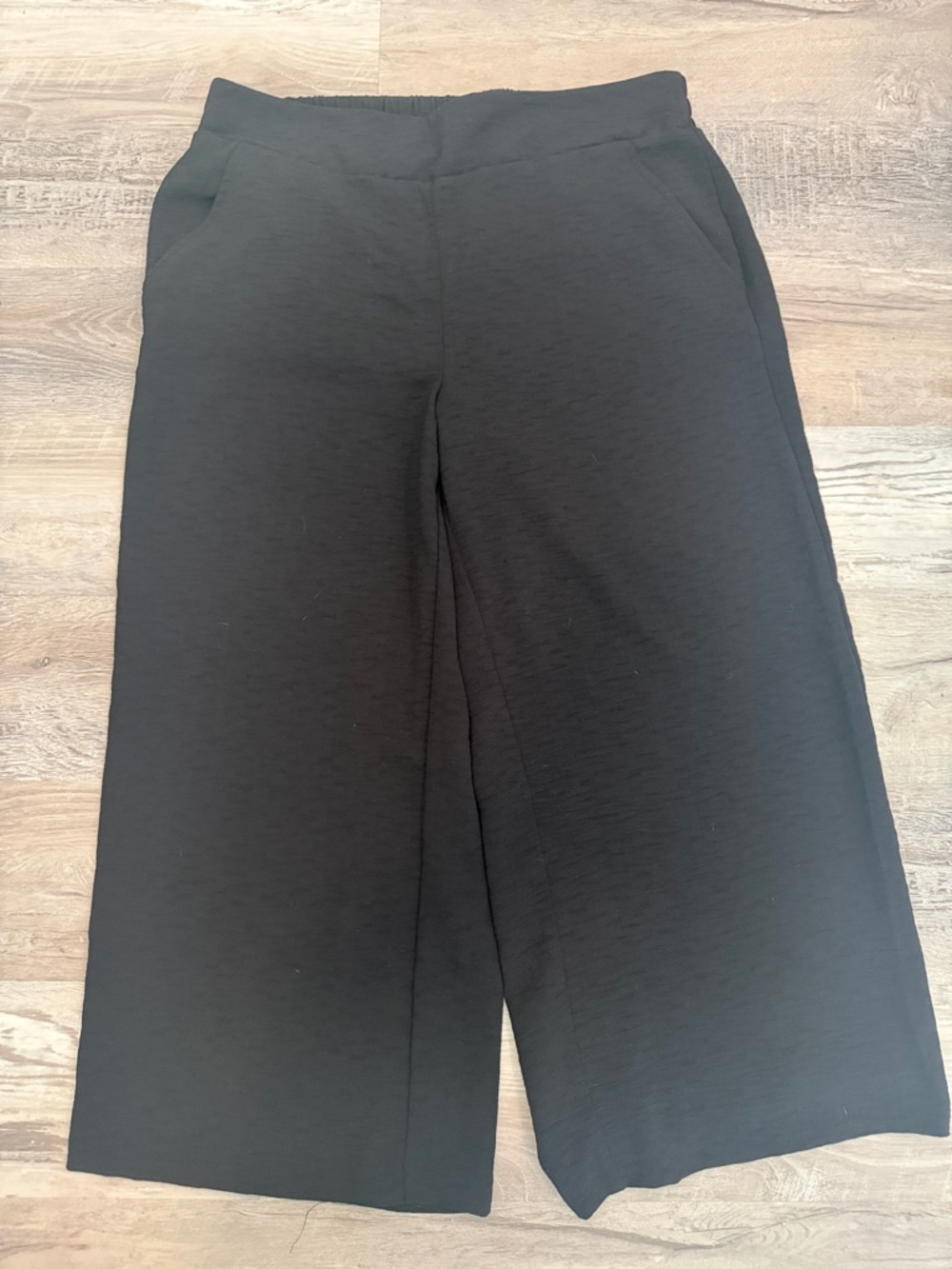 Nine West Black Wide-Leg Pull-On Pants